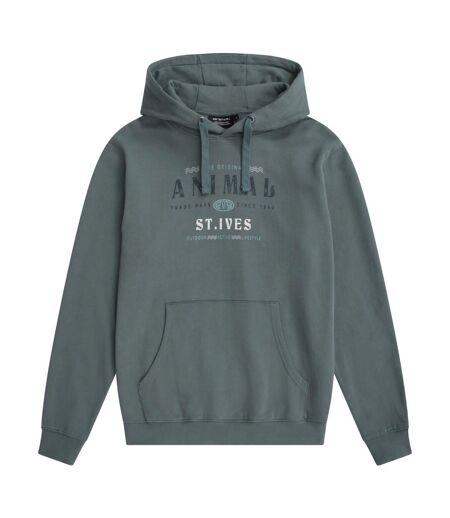 Mens River St Ives Hoodie Green Animal