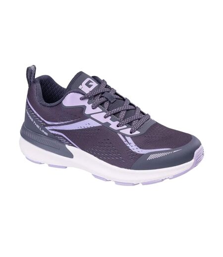 Baskets Multino Femme Anthracite Lilas Pastel IQ