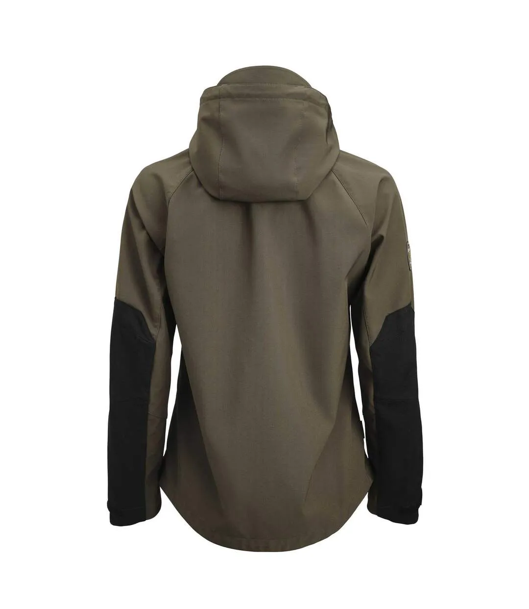 Womens/ladies Oxygen Soft Shell Jacket Olive Green Black Jobman-2