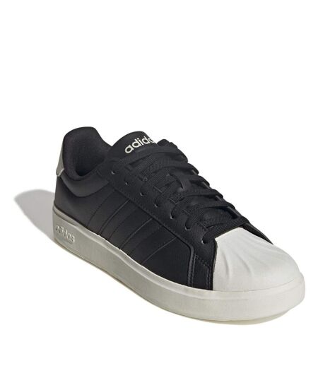 Mens Streettalk Low Lace Up Trainers Core Black White Adidas