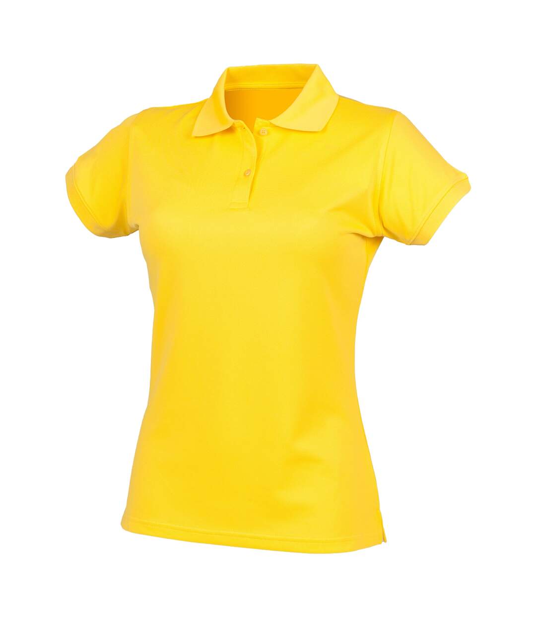 Polo sport à forme ajustée femme jaune Henbury