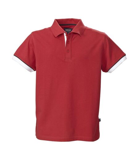 James Harvest Mens Anderson Polo Shirt (Red) - UTUB435