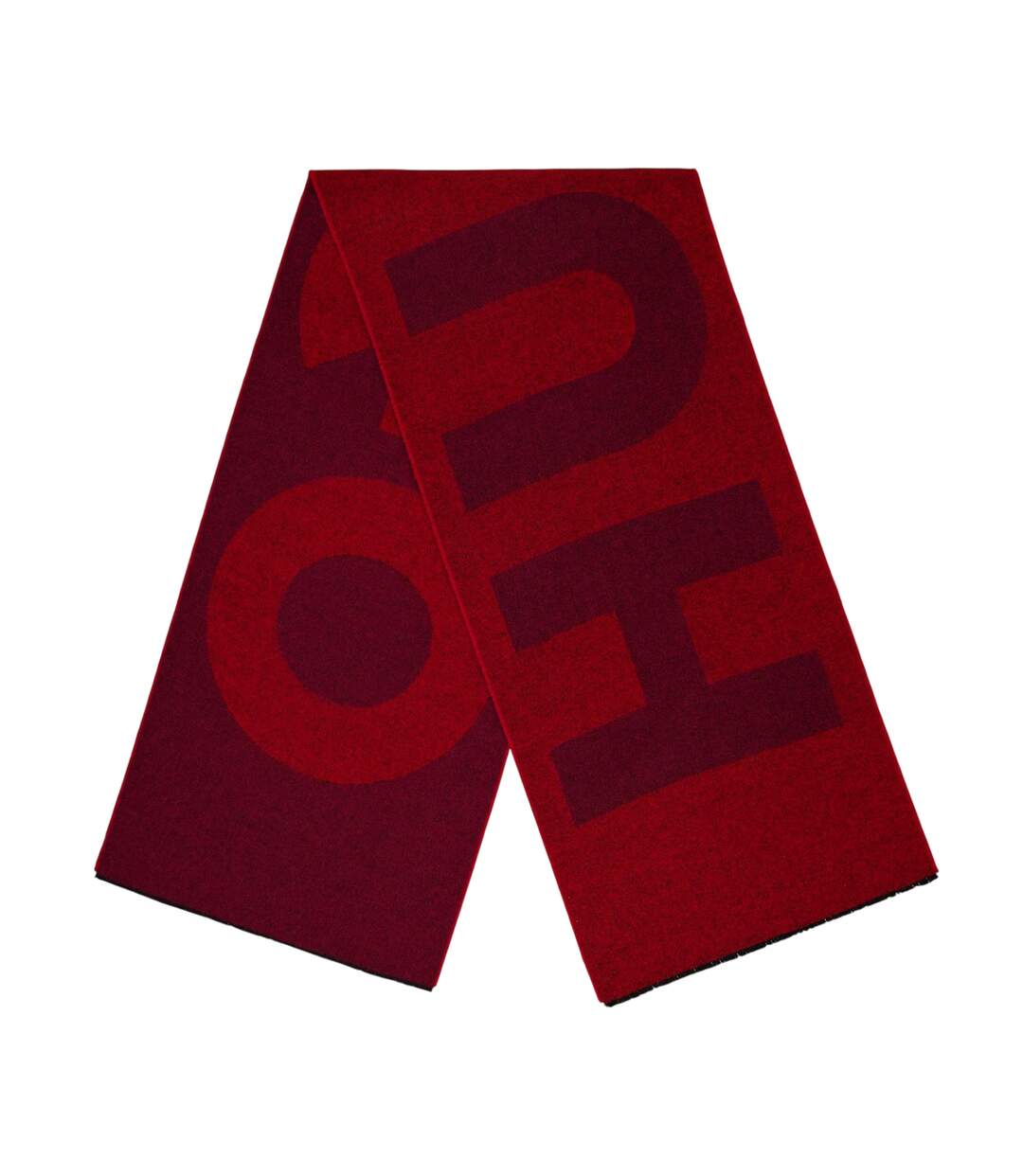 Lettering Midweight Logo Scarf One Size Pink Hugo-1