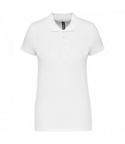 Kariban Womens/Ladies Pique Polo Shirt (White)