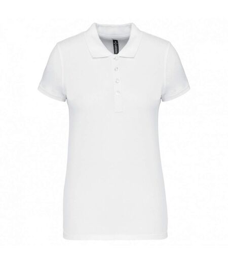 Kariban Womens/Ladies Pique Polo Shirt (White) - UTPC6891