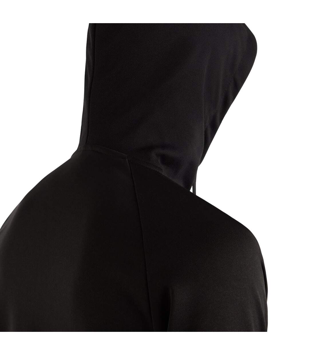 Mens sportswear full zip raglan hoodie black Umbro-4