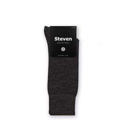 Mens Warm Soft Merino Wool Ribbed Dress Socks