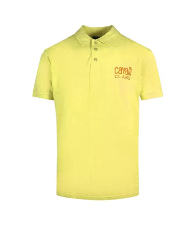 Polo Motif Vif Adulte Jaune Cavalli Class