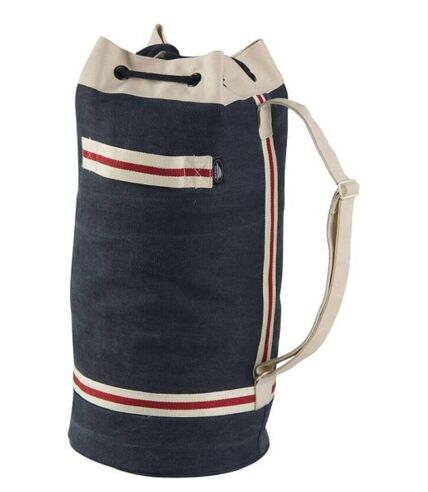 Sac marin en toile coton canvas - PK020 - bleu marine beige et rouge