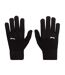 Unisex Adult Knitted Gloves Black Print Slazenger-1