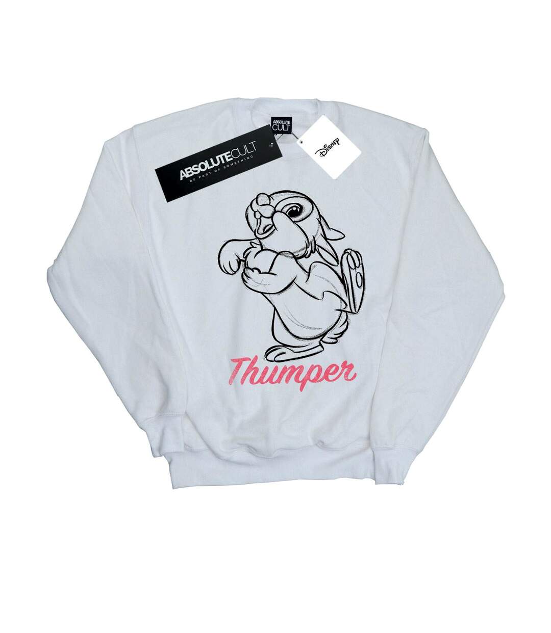 Disney - Sweat BAMBI THUMPER LINE DRAWING - Femme (Blanc) - UTBI13482-1
