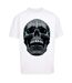 Mens Diamond Skull Oversized T-shirt White Forgotten Faces-2