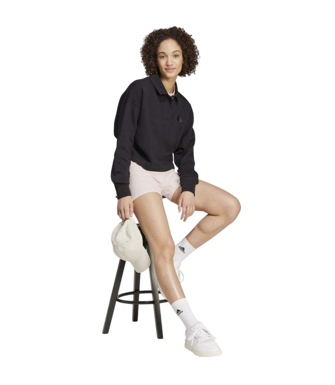 Polo Sweat All Szn Femme Noir Adidas-4