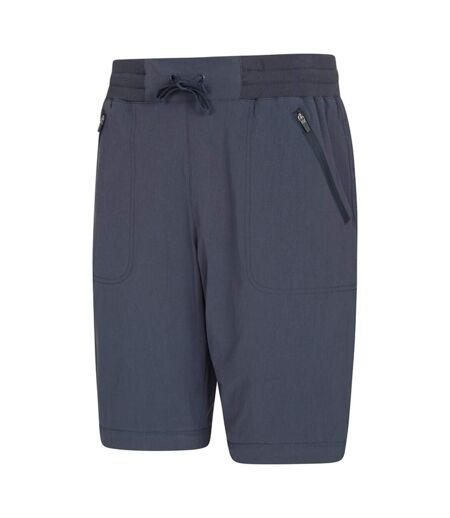 Womens/ladies Explorer Zip-off Hiking Trousers Navy Mountain Warehouse