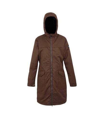 Veste imperméable romine femme marron foncé / noir Regatta