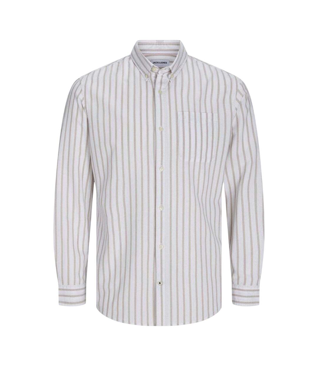 Mens Oxford Cotton Button-down Shirt Crockery Jack And Jones-2