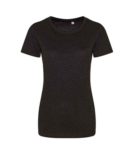 T-shirt Femme Noir Chiné Awdis