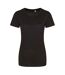 T-shirt Femme Noir Chiné Awdis-1