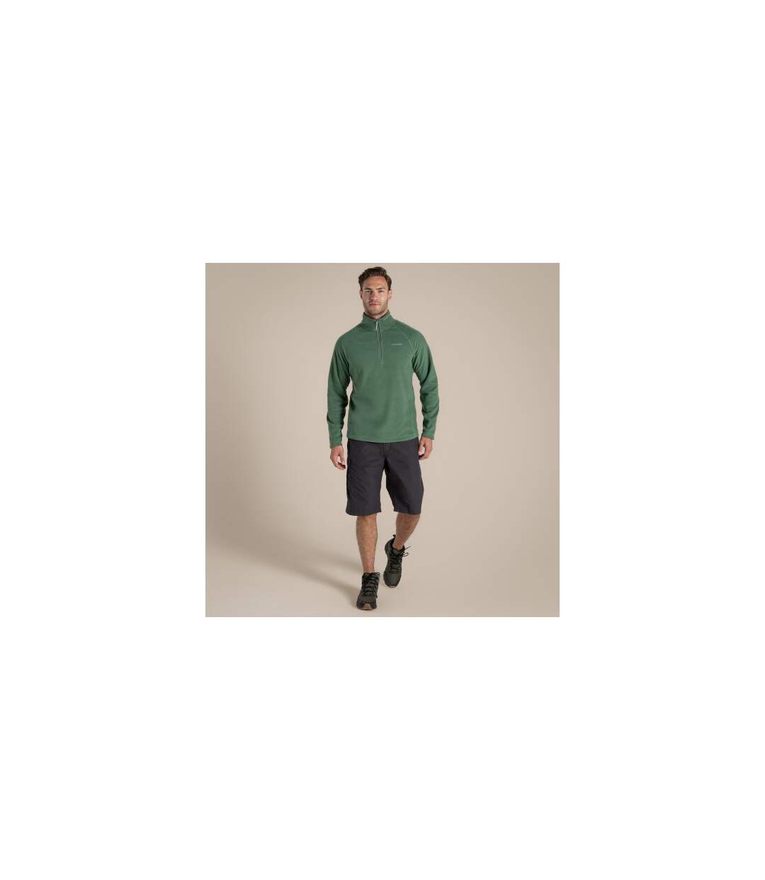 Short Long À Taille Semi-élastiquée Kiwi Homme Anthracite Craghoppers-1