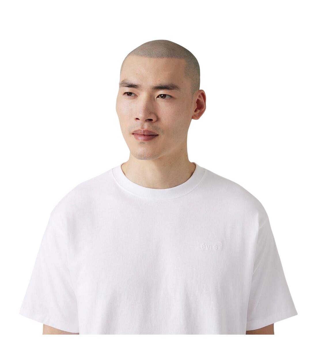 T-shirt Motif/style Lettrage Homme Blanc Levis-4