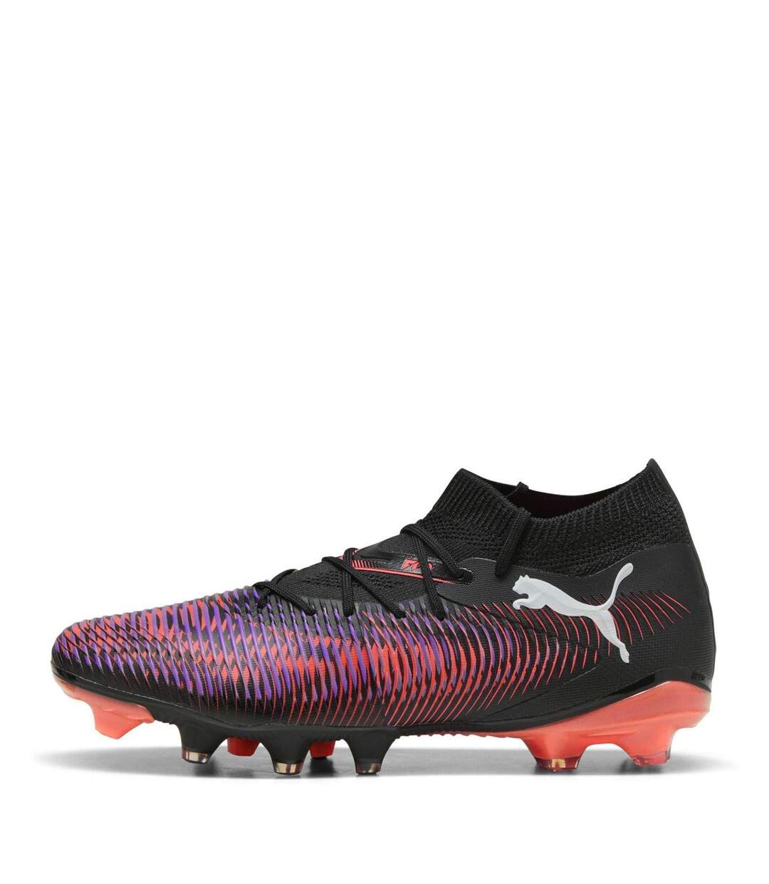 Womens/ladies Future 8 Match Snug Fit Artificial Ground Football Boots Black Purple Puma-2