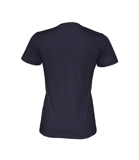 Womens/ladies Organic T-shirt Navy Cottover