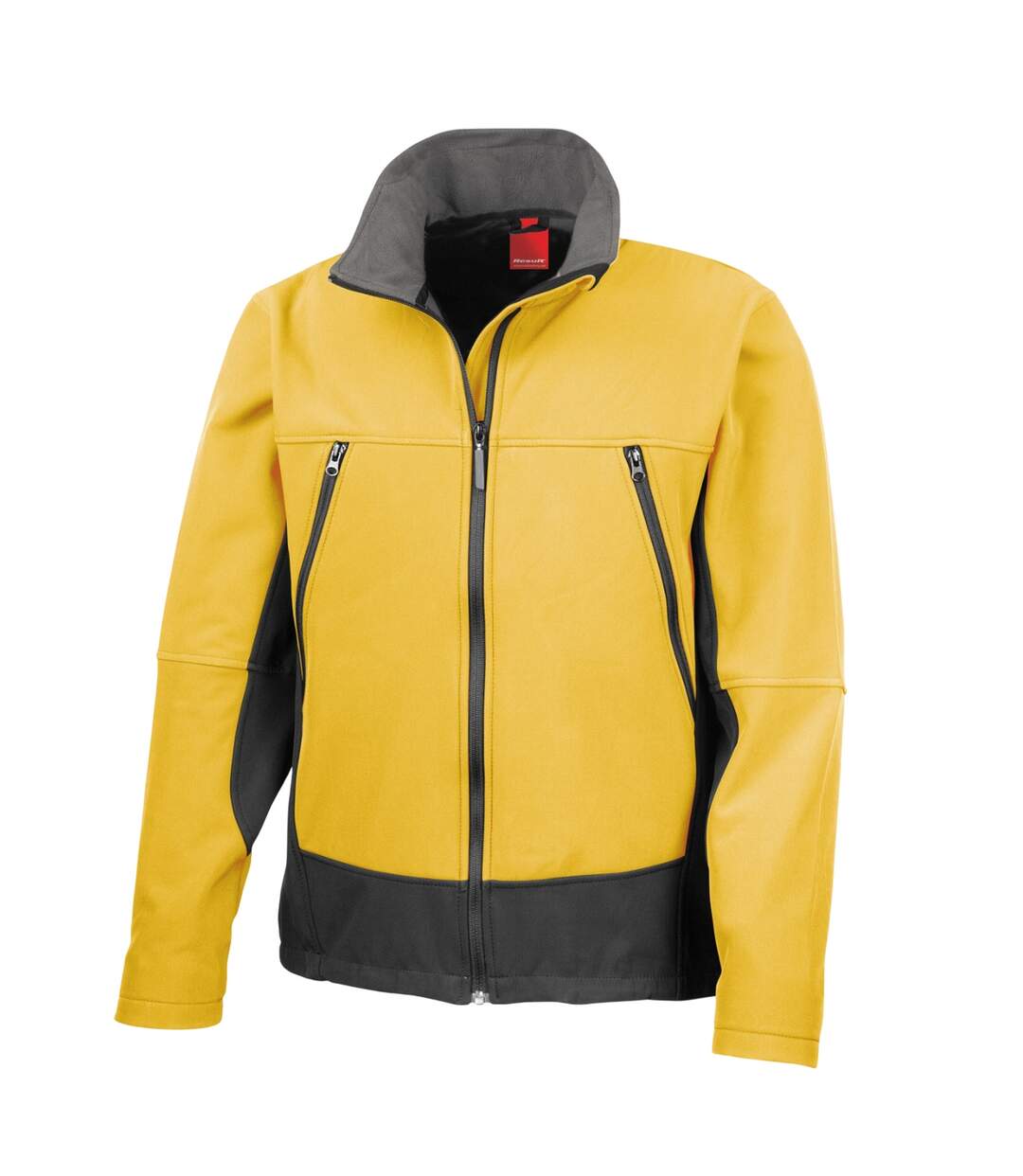Veste Softshell Activity Homme Jaune Noir Result-2