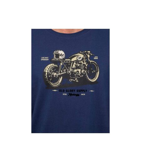 T shirt manches courtes coton motif moto JATOULO