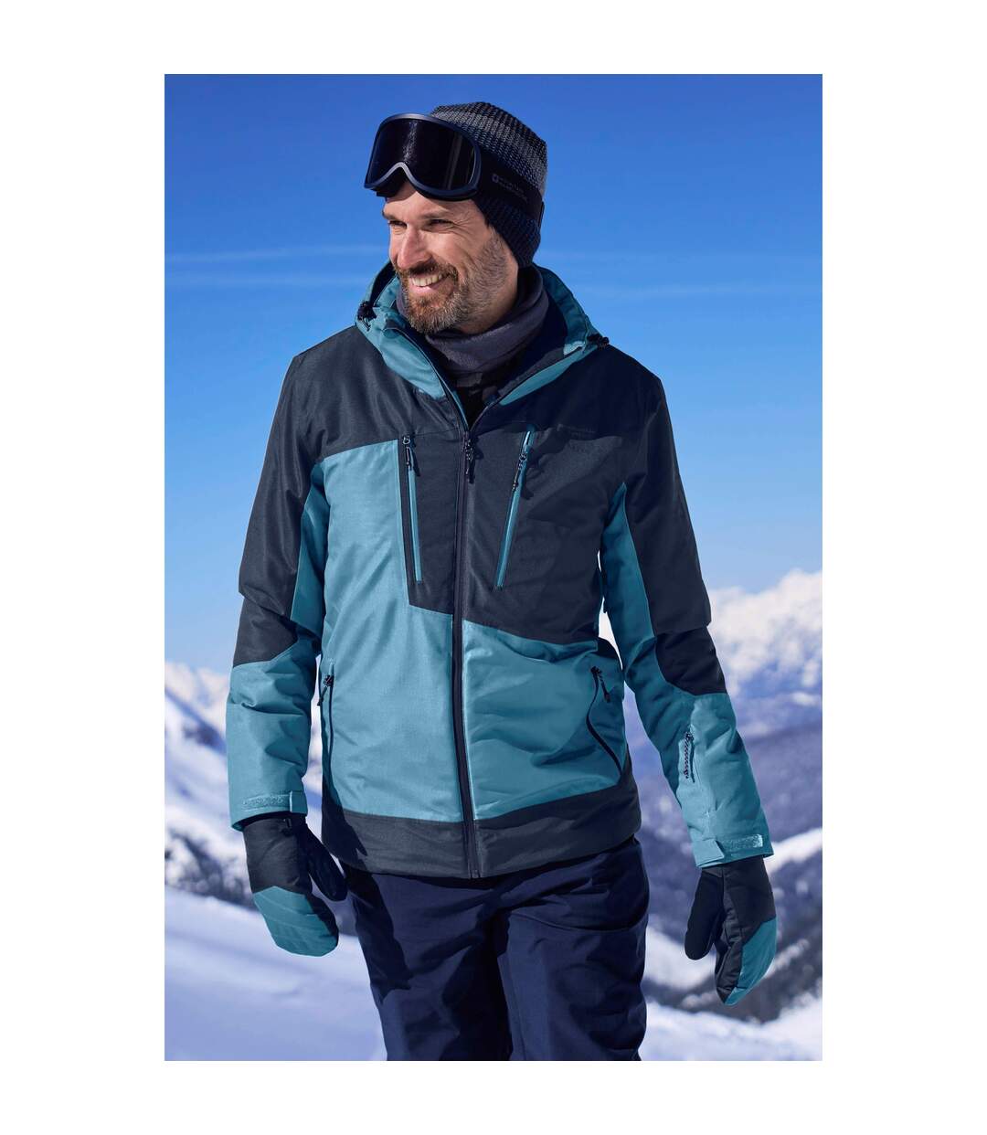 Blouson de ski supernova homme bleu Mountain Warehouse