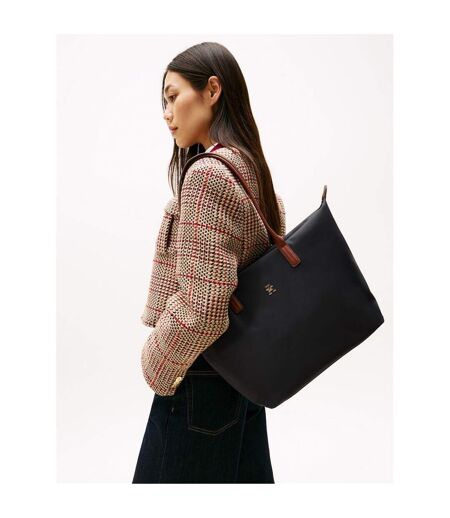 Tote Bag Motif/style Monogramme Popette Taille Unique Noir Tommy Hilfiger