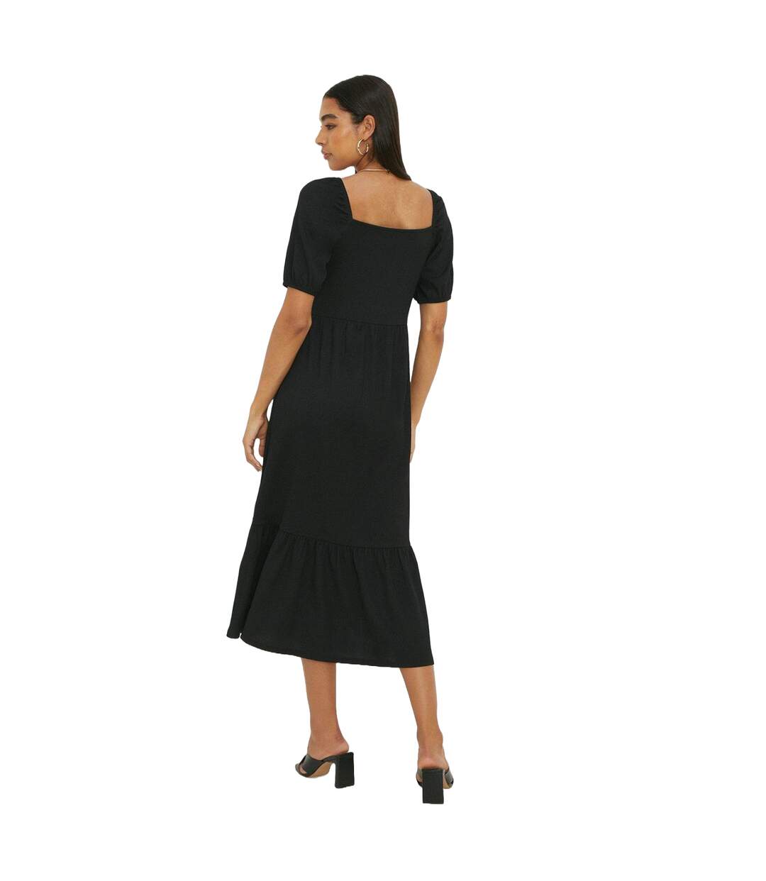 Robe mi-longue femme noir Dorothy Perkins-2