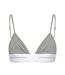 Brassière Motif/style Côtelé Femme Gris Chiné Calvin Klein-3