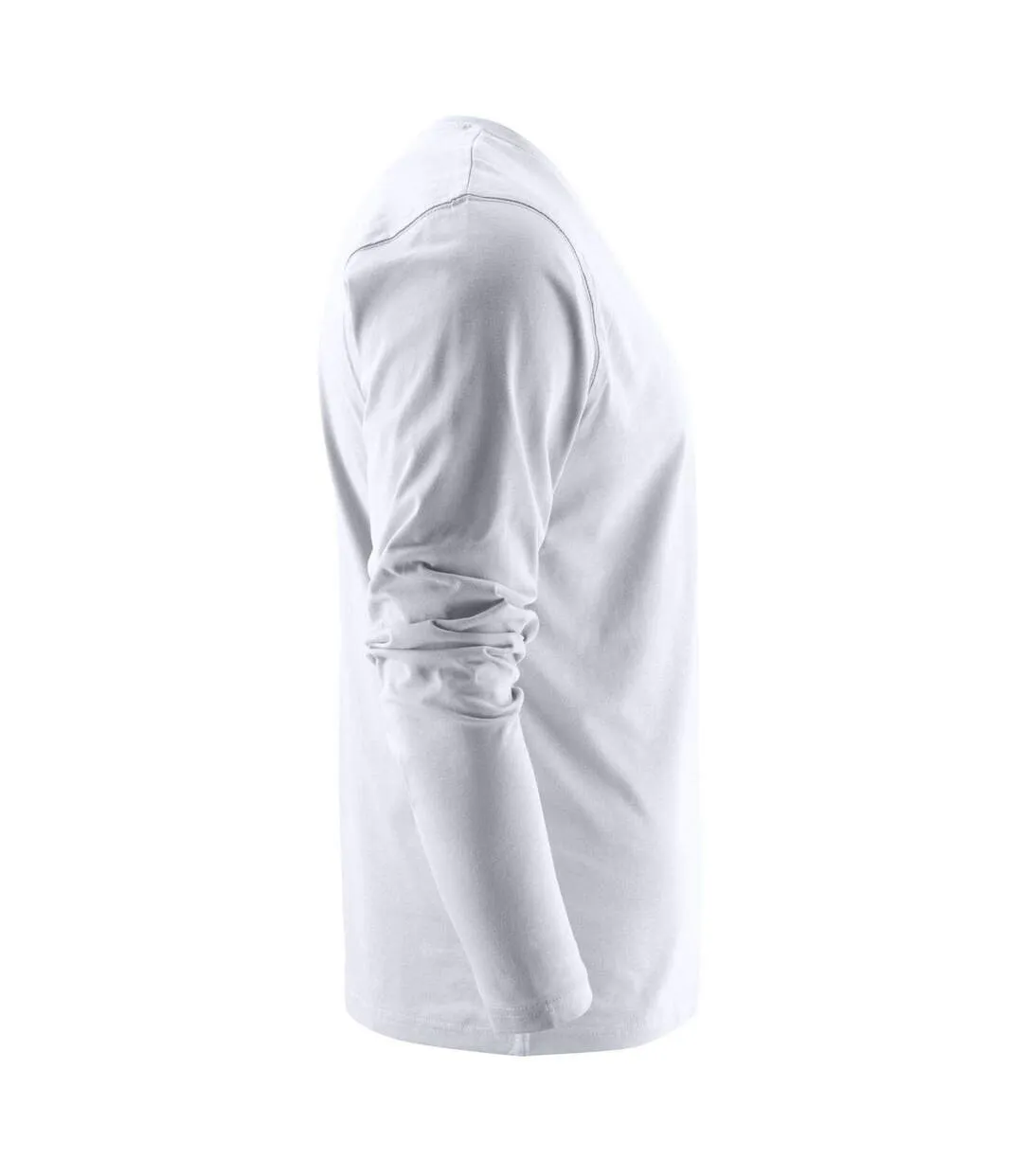 T-shirt Manches Longues Heavy Homme Blanc Printer-4