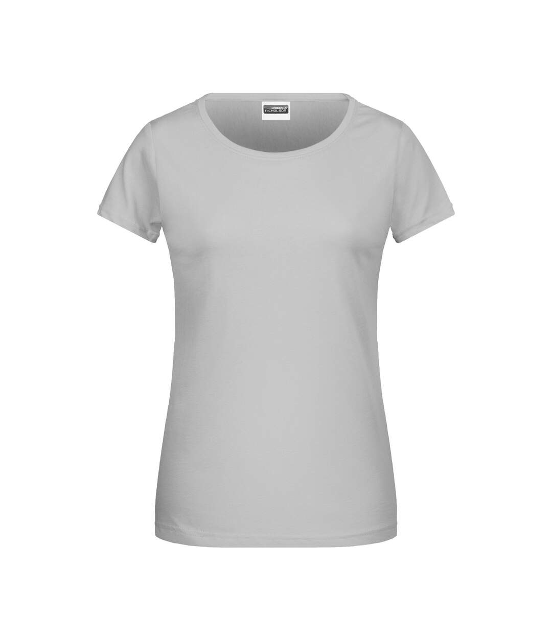 T-shirt Basic Femme Gris Clair James And Nicholson-1