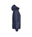 Womens/ladies Fastplant Jacket Navy Printer RED-3
