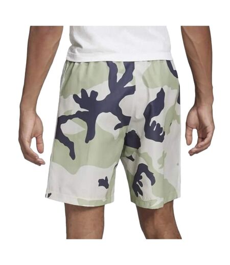 Short vert/violet/blanc homme adidas camo - l