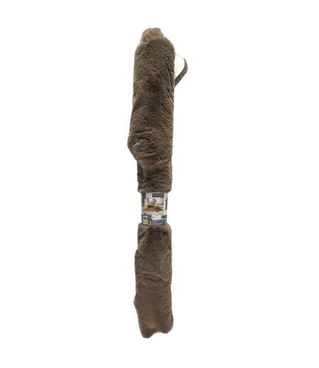 Tapis Fausse Fourrure Effet Peau 120x158cm Taupe