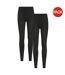Pack Of 2  Womens/ladies Fleece Lined Thermal Leggings  Black Mountain Warehouse-1