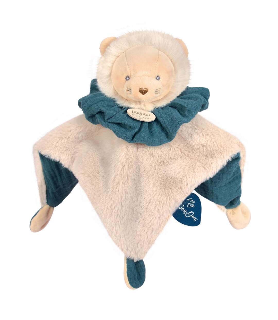 Doudou boule polyester collection LES PETITS FUTÉS Lion-4