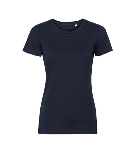 Womens/ladies short-sleeved t-shirt french navy Russell