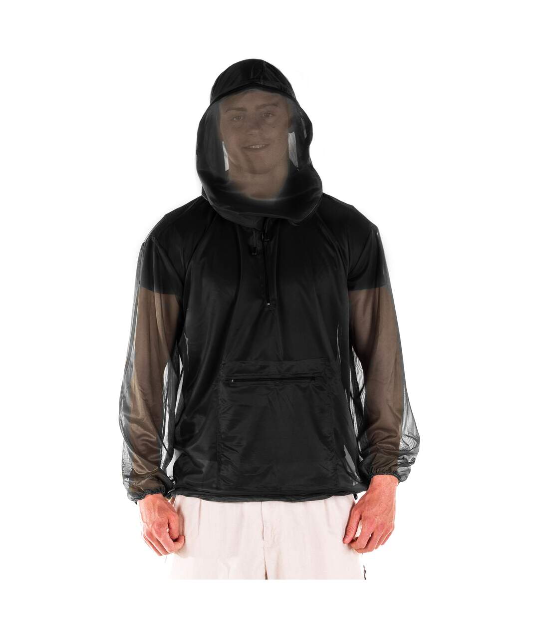 Unisex Adult Pyramid Midge Jacket Black Mountain Warehouse-1