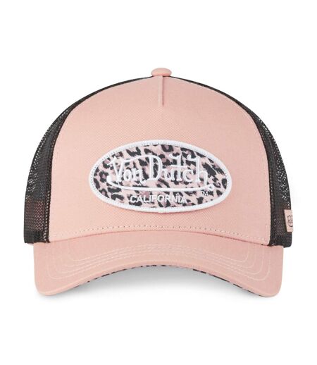 Casquette baseball avec filet femme avec patch imprimé Léopard Vondutch