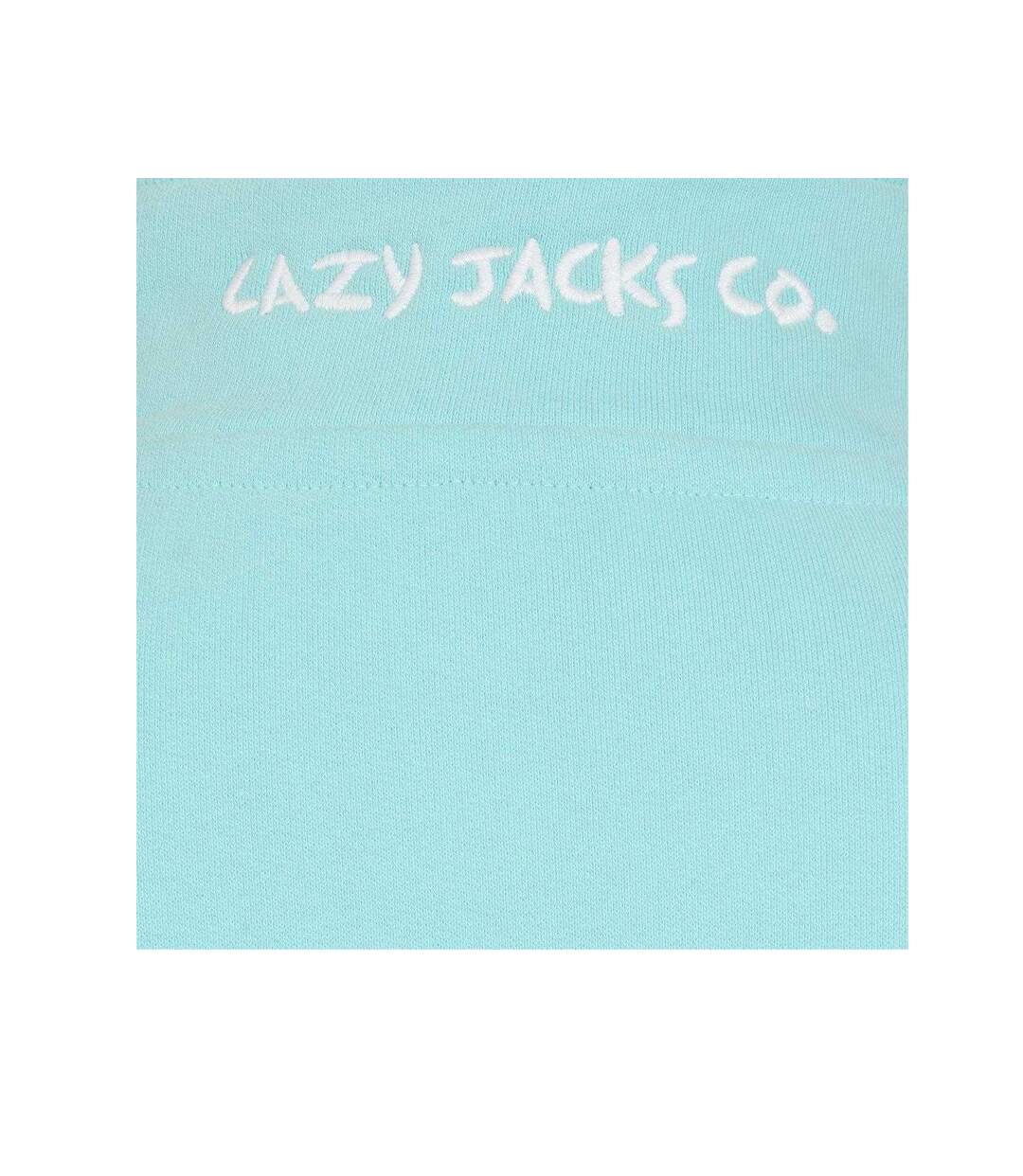 Womens/ladies Soft Touch Quarter Zip Sweatshirt Peppermint Lazy Jacks-3