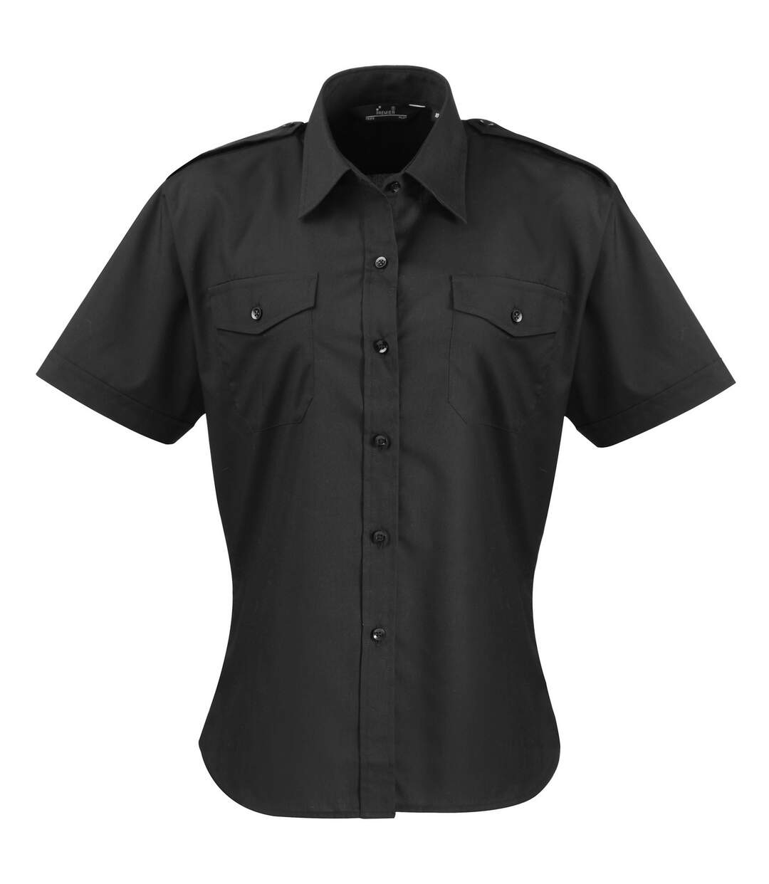 Pilote chemise à manches courtes femme noir Premier