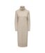 Womens/ladies Cowl Neck Sweater Dress Pumice Stone Only-2