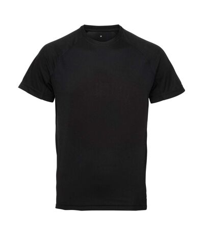 Tri Dri Mens Panelled Short Sleeve T-Shirt (Black) - UTRW4799