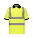 Polo haute visibilité hommes jaune Yoko-2