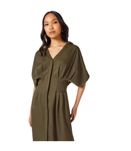 Robe mi-longue femme kaki Principles