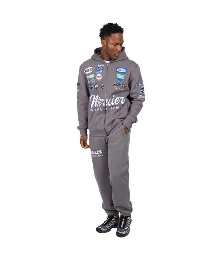 Mens International Full Zip Hoodie Grey Mercier