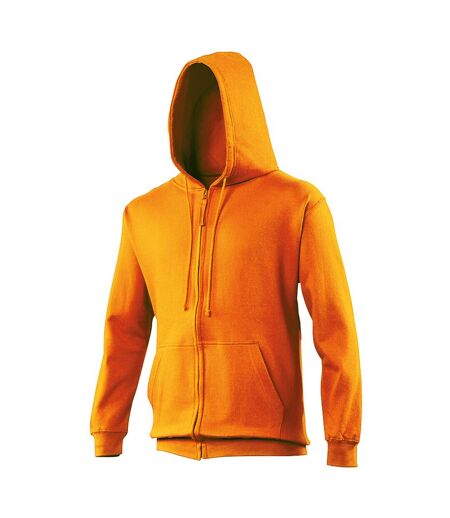 Awdis Plain Mens Hooded Sweatshirt / Hoodie / Zoodie (Orange Crush)